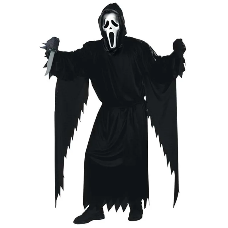 Halloween Child Ghost Costume Black Scream Costume with Mask