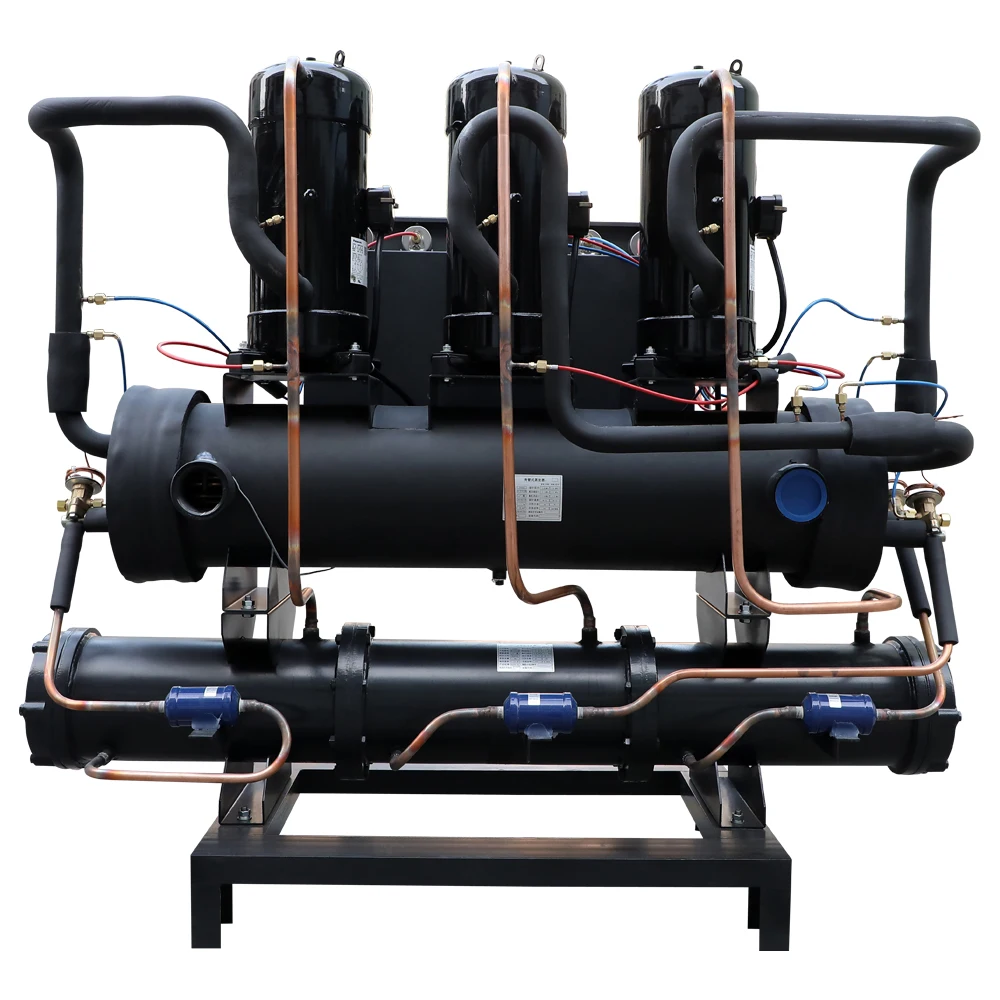 -30~50C 50L Capacity Industrial Water Cooled Screw Chiller With Screw Hanbell