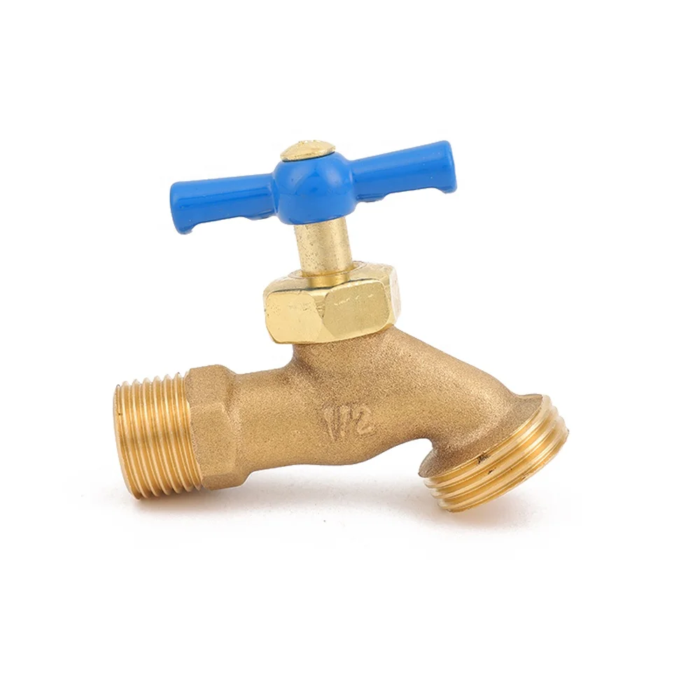 Hot selling G1/2* 3/4 or NPT 1/2*3/4-1 1.5 NH Brass Bibcock in Central and South America for Home ,Garden pipe used
