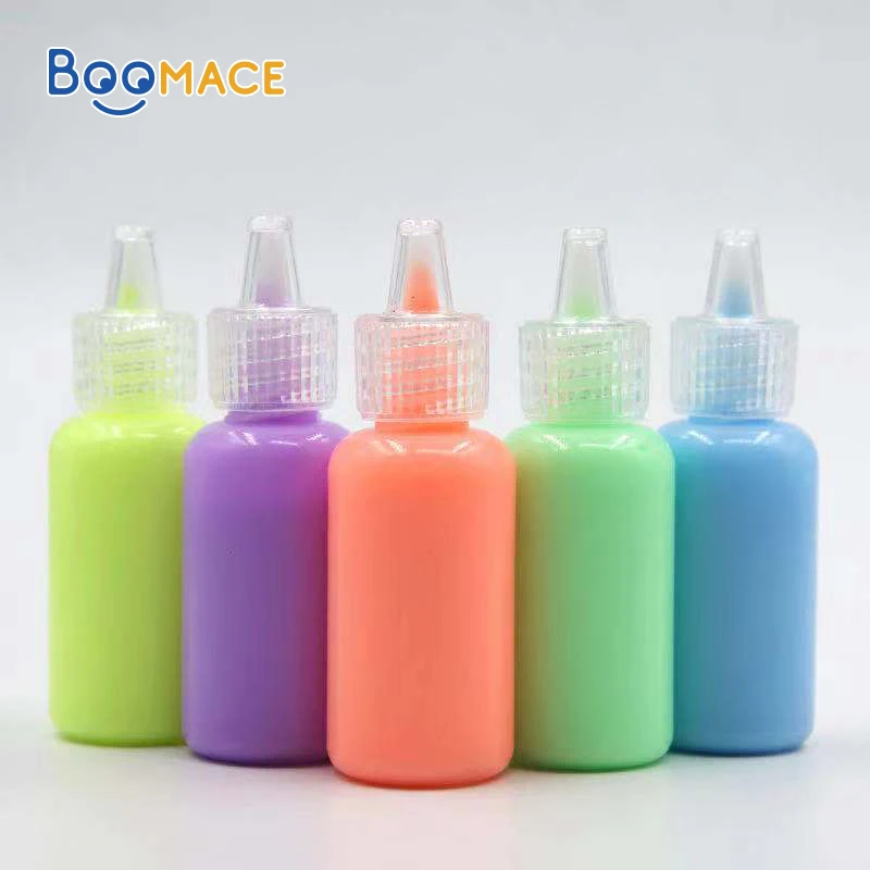 Wholesale Acrylic paint 6 Colors Night UV Black Light Glow in the Dark Car Acrylic Pens Pouring Wood Paint Set For Fabric