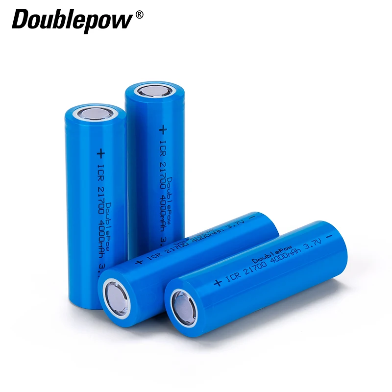 Doublepow 4000 мАч высокой емкости 21700 аккумуляторной батареи аккумуляторная литий-ионная цилиндрическая батарея 3 7 V Li
