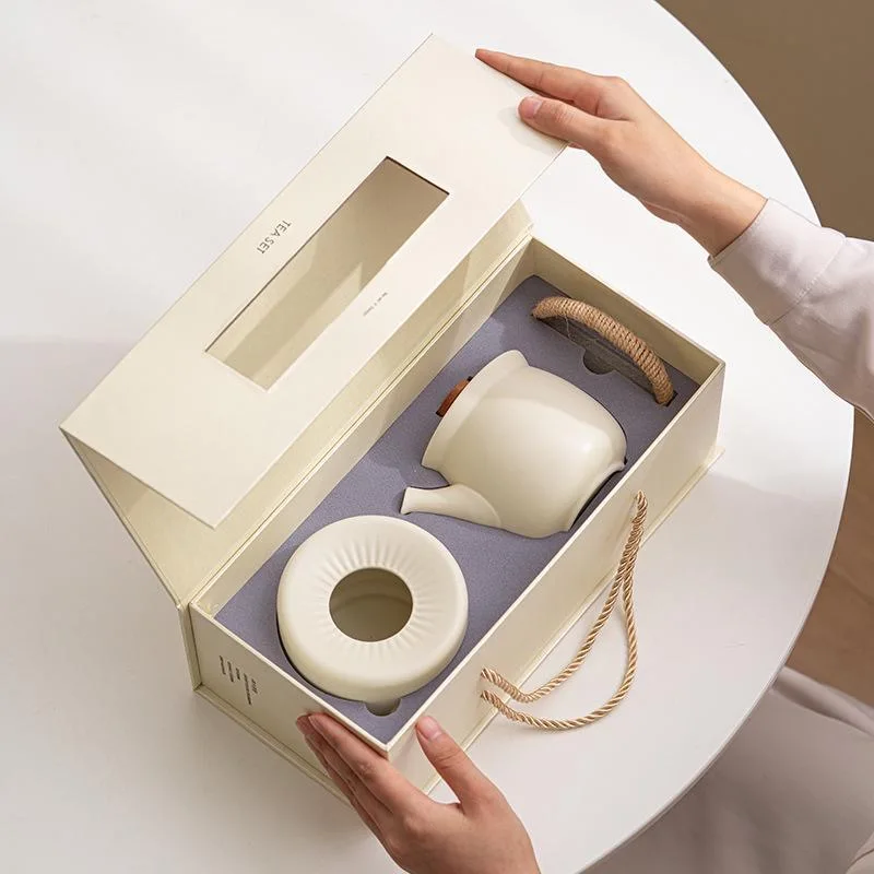 European style High quality Wholesale winter Portable ceramic Teapot Set gift In Stock Mini Japanese Ceramic Teacup Teapot Set
