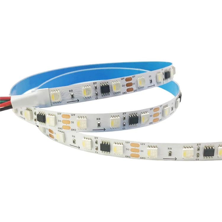 Ditial 12V 24V UCS2904 External IC 5050 60LEDs/m rgbw LED strip lights dream full color running changing color led strip