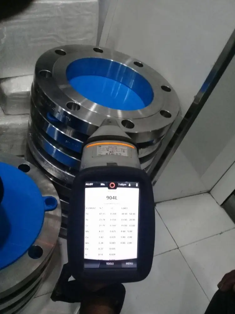 DIN2527 PN6 DN10 кованый дуплексный стальной фланец ASME B16.47 серии B F53 S32750 BL
