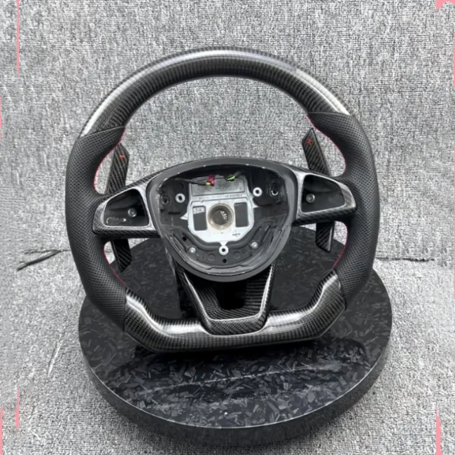 professional custom new leather steering wheel for Mercedes benz s class v class w203 w205 w204 w213 w221 amg upgrade