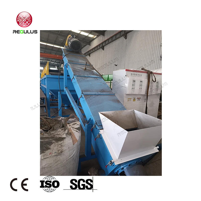 Regulus HDPE бутылки измельченные хлопья ломтиками повторное использование плавающей моющей фрикционной промывки обезвоживающей пластмассы линия по переработке