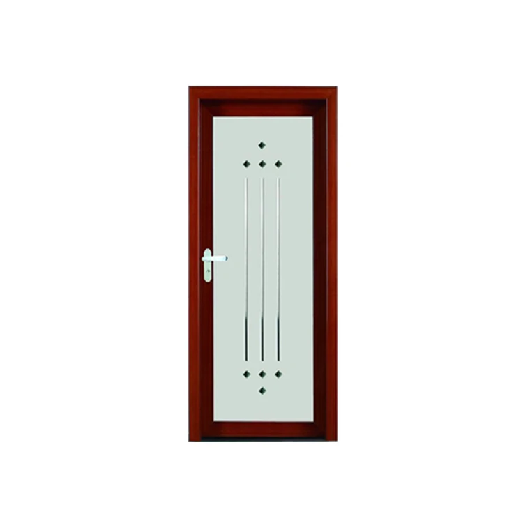 decorative PVC glass door PVC bathroom door interior