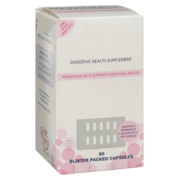 Vitamin Supplement Multi-Strain Probiotics and Prebiotics for Cats and Dogs