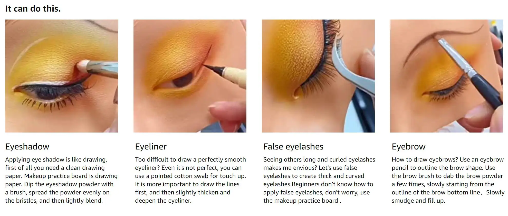 Permanent makeup practice board Silicone Face Eyelashes Practice For Cosmetic Training