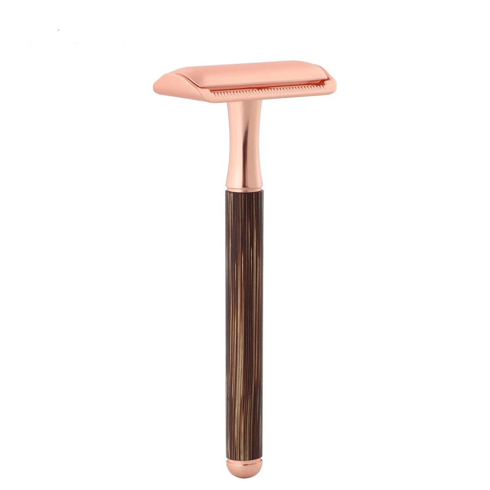 Metal Handle Razor Safety Razor Aluminum Stand for Shaving Kit Ready to Ship Eco Friendly Matte Black Silver Edge Bikini Body