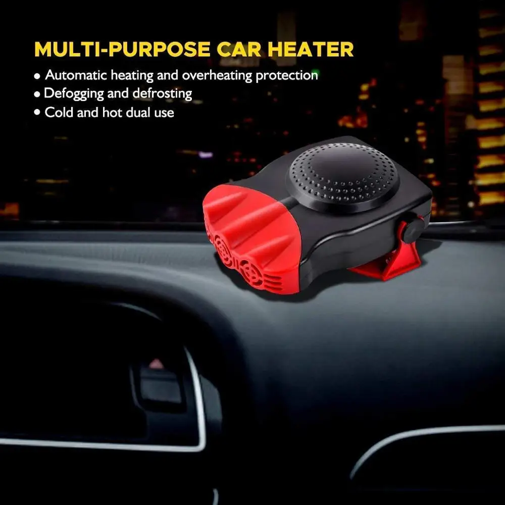 Car Defroster Car Heater, Windshield Defroster That Plugs into Cigarette Lighter Can Heat Rapidly in 30 Seconds