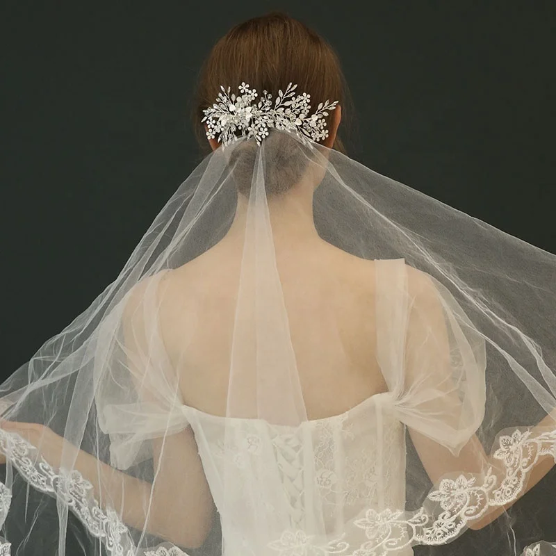 Роскошные свадебные аксессуары со стразами головной убор ручной работы Металлические Листья Свадебные Заколки для невесты для женщин