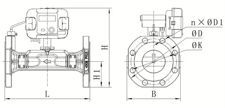 Split type DN50-DN100 Customized Output Portable NB-IoT RS485 Modbus  Ultrasonic Calorimeter for measuring heat