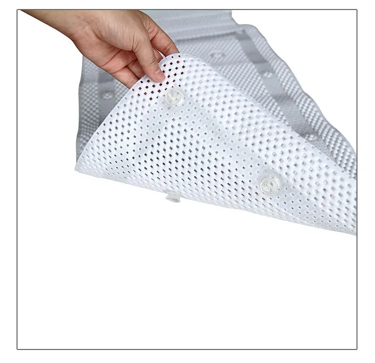 TOPFENG Non-slip Bathtub Cushion Mat Suction Cup Bath Tub Pillow SPA Pillows Neck Cushion Hangable Bathroom Accessories Drop