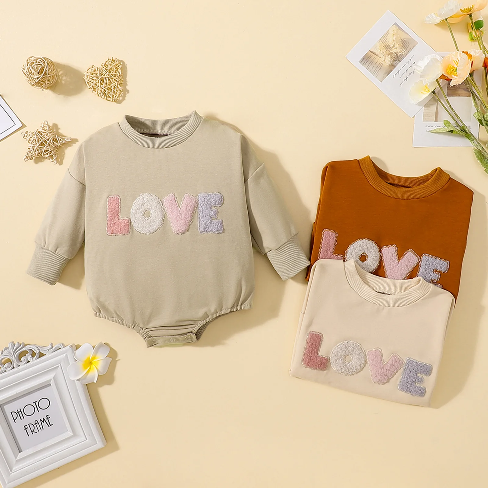 Christmas Baby Rompers Costume Kids Newborn Clothes Long Sleeve Children Infant Clothing Set