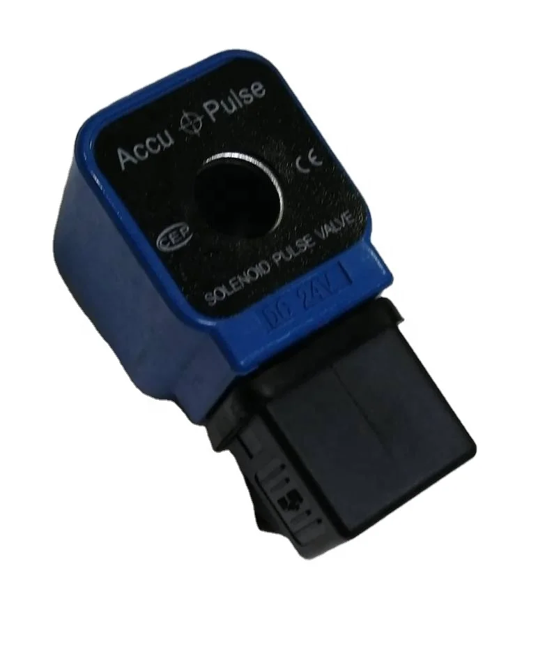 Solenoid coil is used for other filtering and purifying device parts 24V blue air solenoid pulse valve coil for dust collector