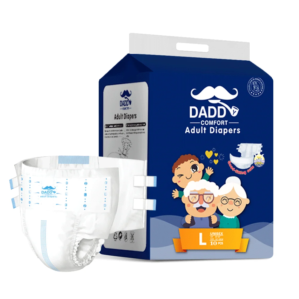 Hospital Eco-friendly comfortable Hot Sale OEM Elderly Adult Bamboo magic Type Diapers High SAP Performance organic Adult Diaper