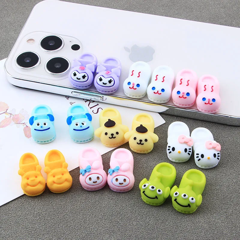 Custom 3d Shoes Embellishments Supplies For Cell Phone Diy Crafts Kawaii Shoe Resin Charms