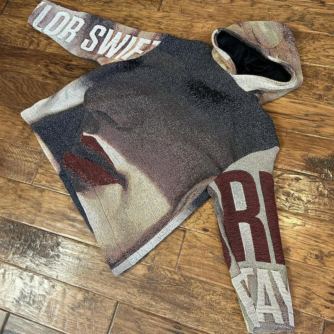 Custom Manufacturer Tapestry Clothing Woven Tapestry Hoodie