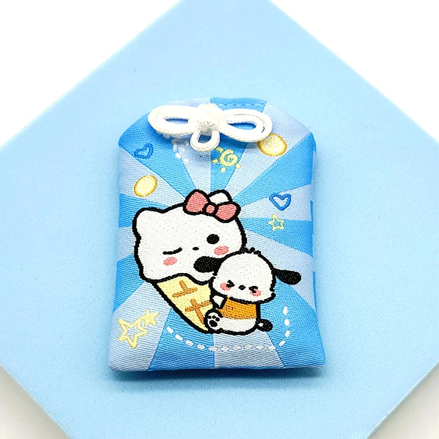 Customized logo writing on oMaMori embroidered Japandi Lucky amulet Charms Protective Charm omamori