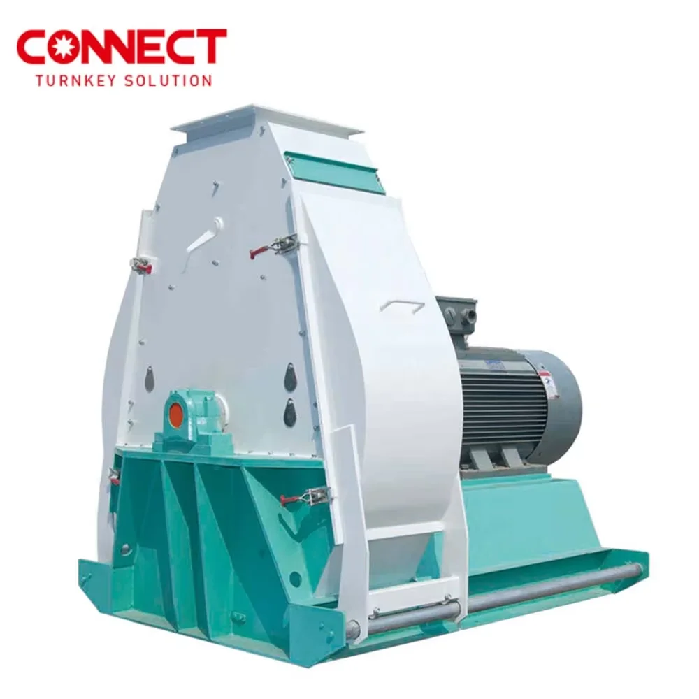 Stainless steel hammer mill for grain with stainless steel hammer blades Rice husk hammer mill crusher