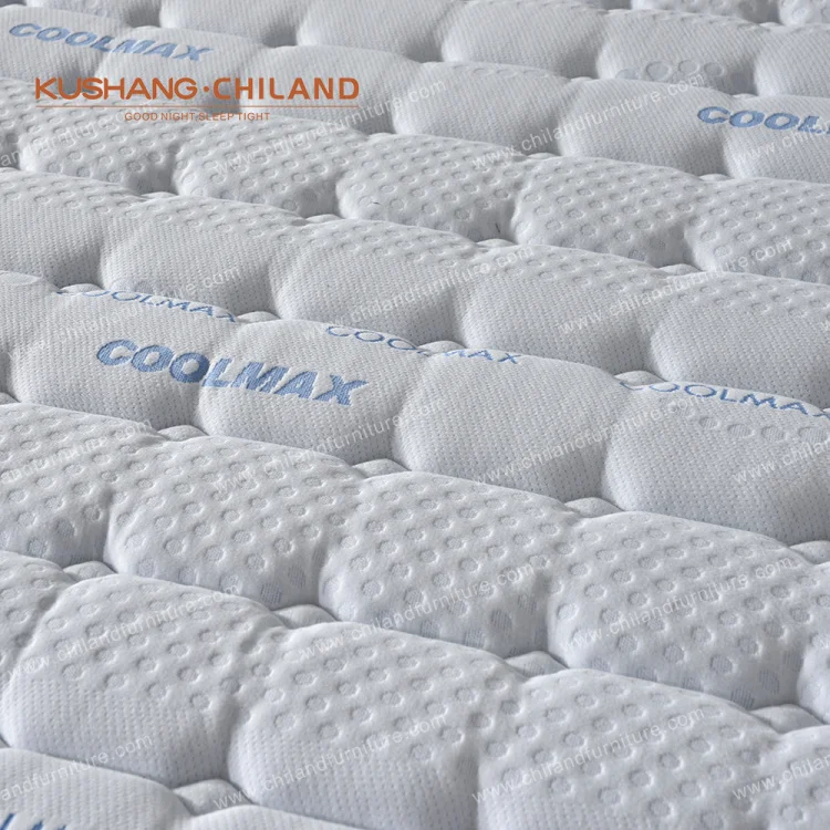 Memory Foam Pocket Spring Mattress Roll Up In Box with Wheels and Handle