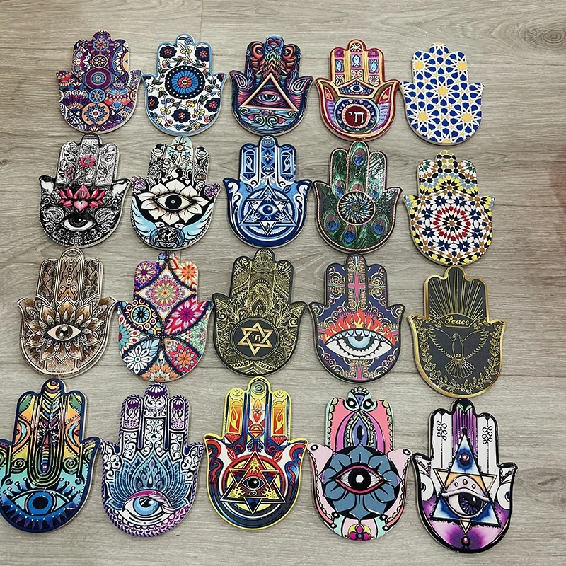new design factory price 20 different kinds various pattern chakra healing reiki ceramics hand shape coaster