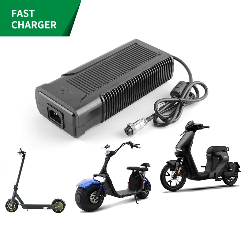 CE KC SAA certified high quality 67.2v 4a Li-ion Battery Charger For 16s 60V E-bike Electronic Scooter