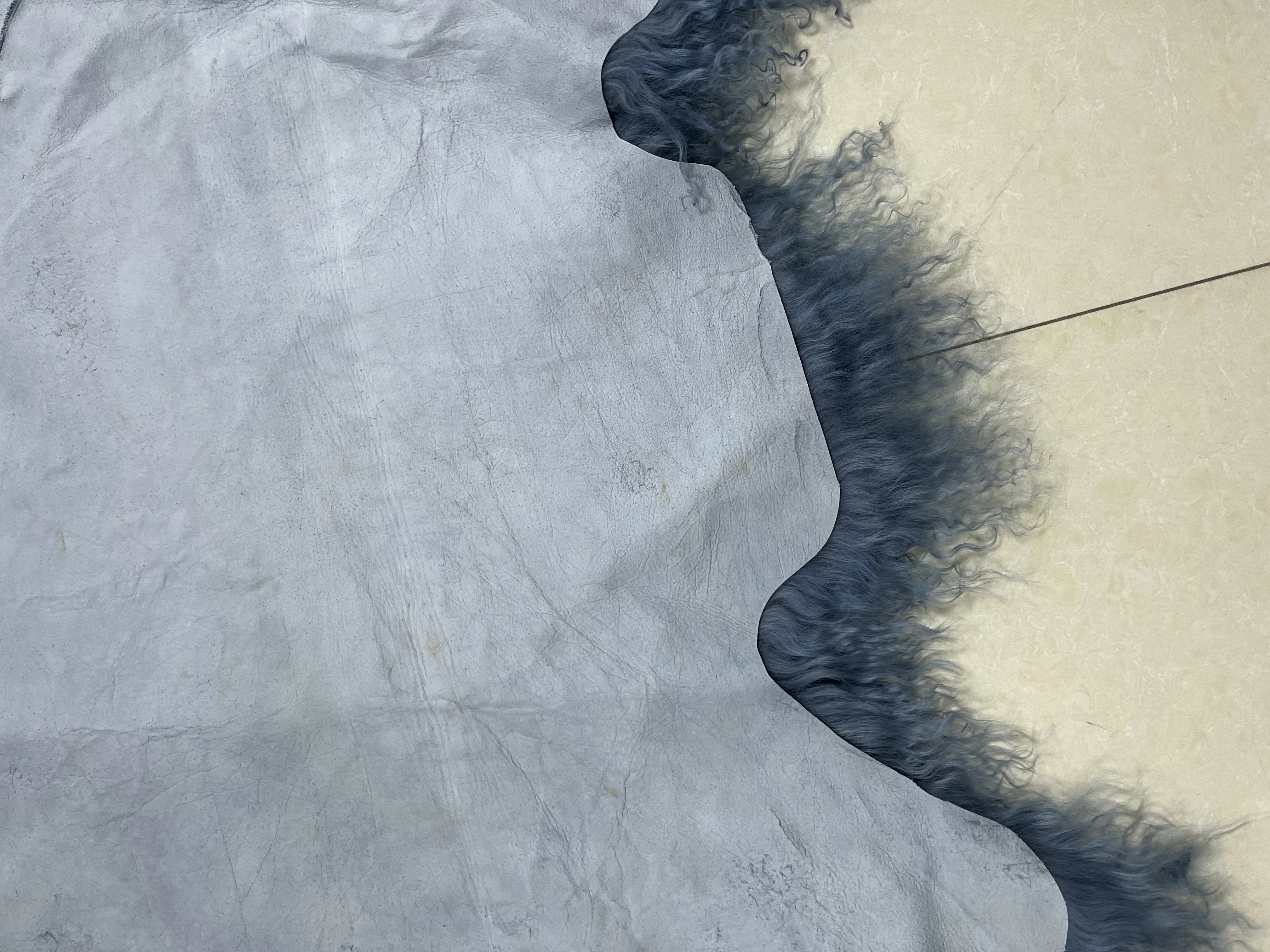 Wholesale Home Tibetan Sheepskin Throw Rug Mongolian carpet animal fur area rug green color Mongolian lamb skin rug