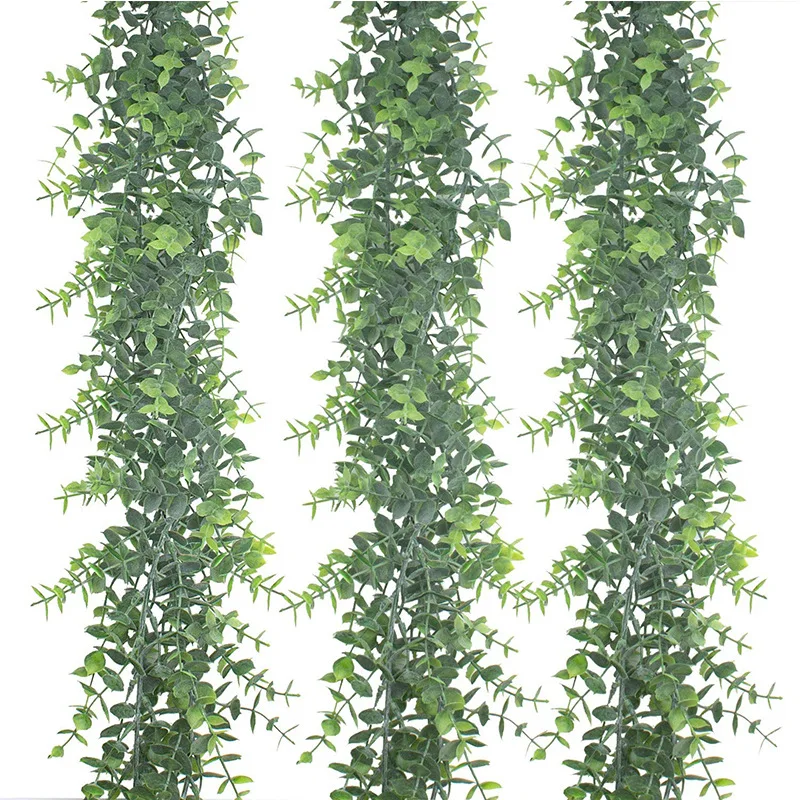 Artificial Greenery Artificial Eucalyptus Garland Vine 1.8m Eucalyptus Home Decoration Wall Hanging Plants