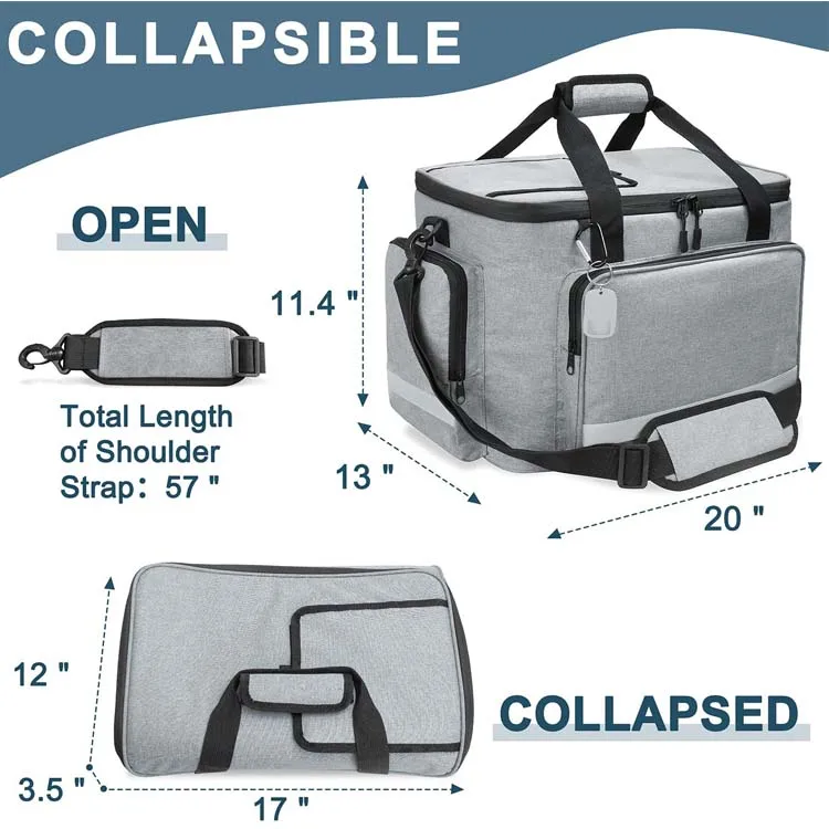 large capacity personalized portable cooler bag ice pack lunch box insulation cooler box