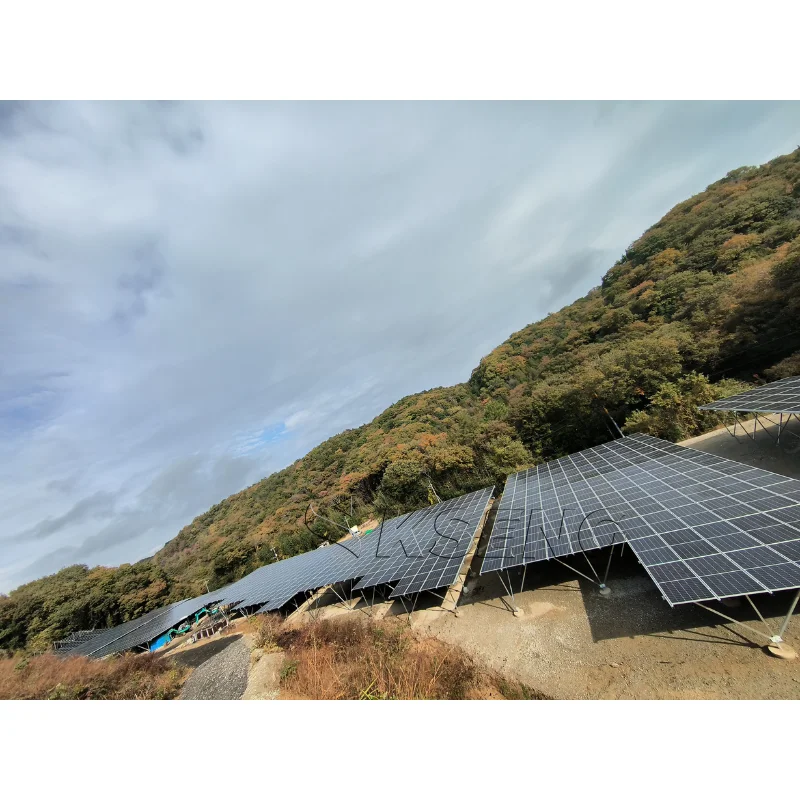 Solar Panel Ground Mount Kit Solar Fixed Photovoltaic Bracket Ground Mount Solar Racking Systems