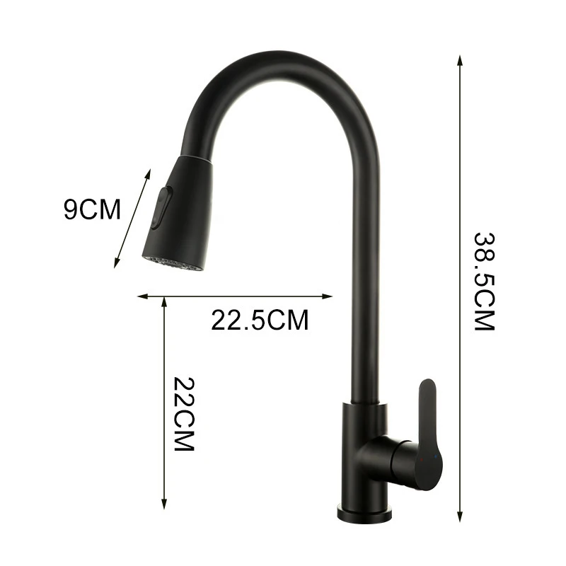 Hot Sales Kitchen Pull-Out Telescopic Cold And Hot Random Pulling Faucet Sink Dishwasher Basin Faucet For Kitchen