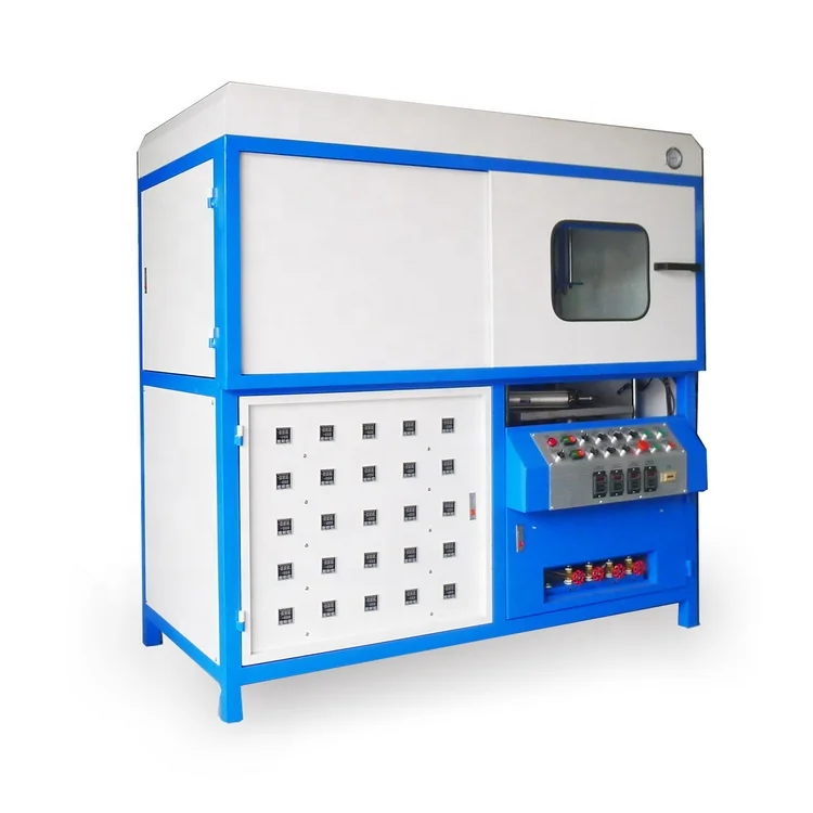 Semi automatic vacuum forming plastic lids making molding machine price