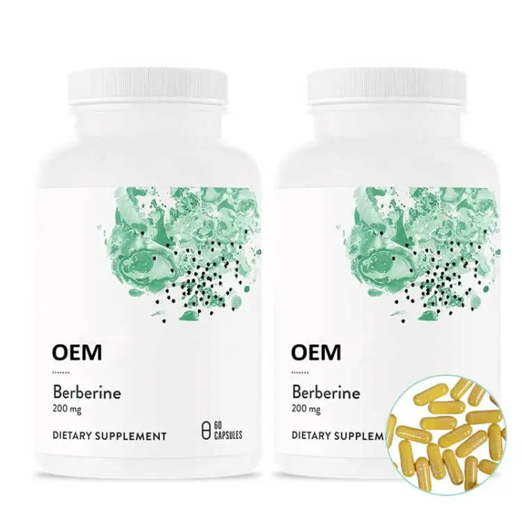 OEM  Berberine 1000 mg Formerly Berbercap Supports Heart Function Immune System and Gut Health 60 Capsules berberine supplement