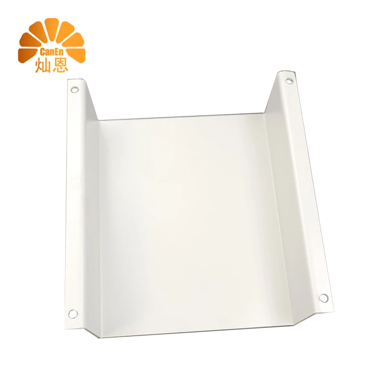 Metal Case Custom Sheet Metal Fabrication Work Electric Electronical Processing Panel Box U Shaped Plate Cover 4 Holes