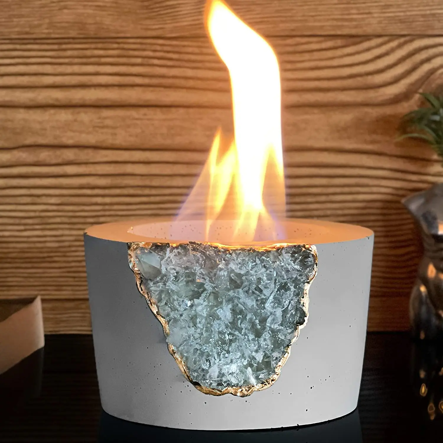 Portable Table Top Small Chiminea Meditation Bowl Mini Fire Bowl Pit Outdoor