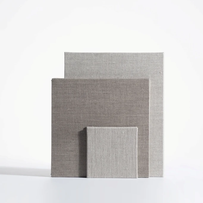 
Pure Linen with transparent coating in 346gsm canvas panels or canvas boards for painting 