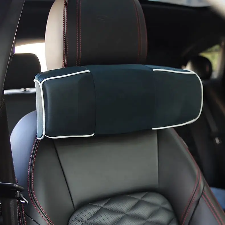 OEM Factory Memory Cotton Breathable Universal Travel Car Neck Seat Rest Support Headrest Cushion Pillow Accessories