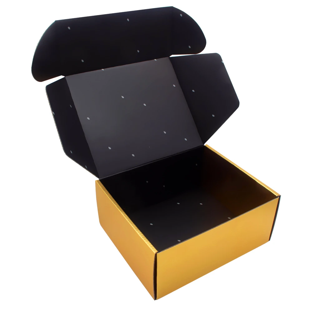 Wholesale luxury branded logo printed micro corrugated cardboard box carton boxes