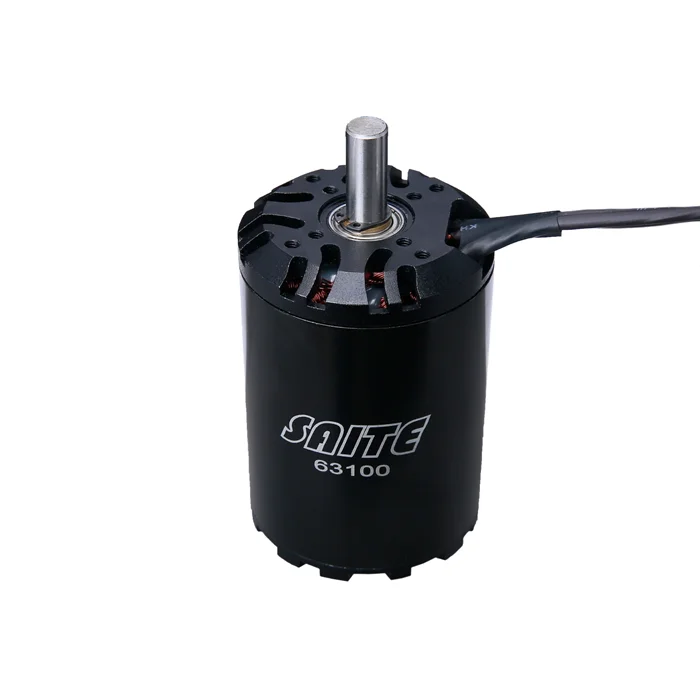 SAITE dc outrunner brushless motor 63100 100kv 130kv 4400w bldc motor for electric vehicle