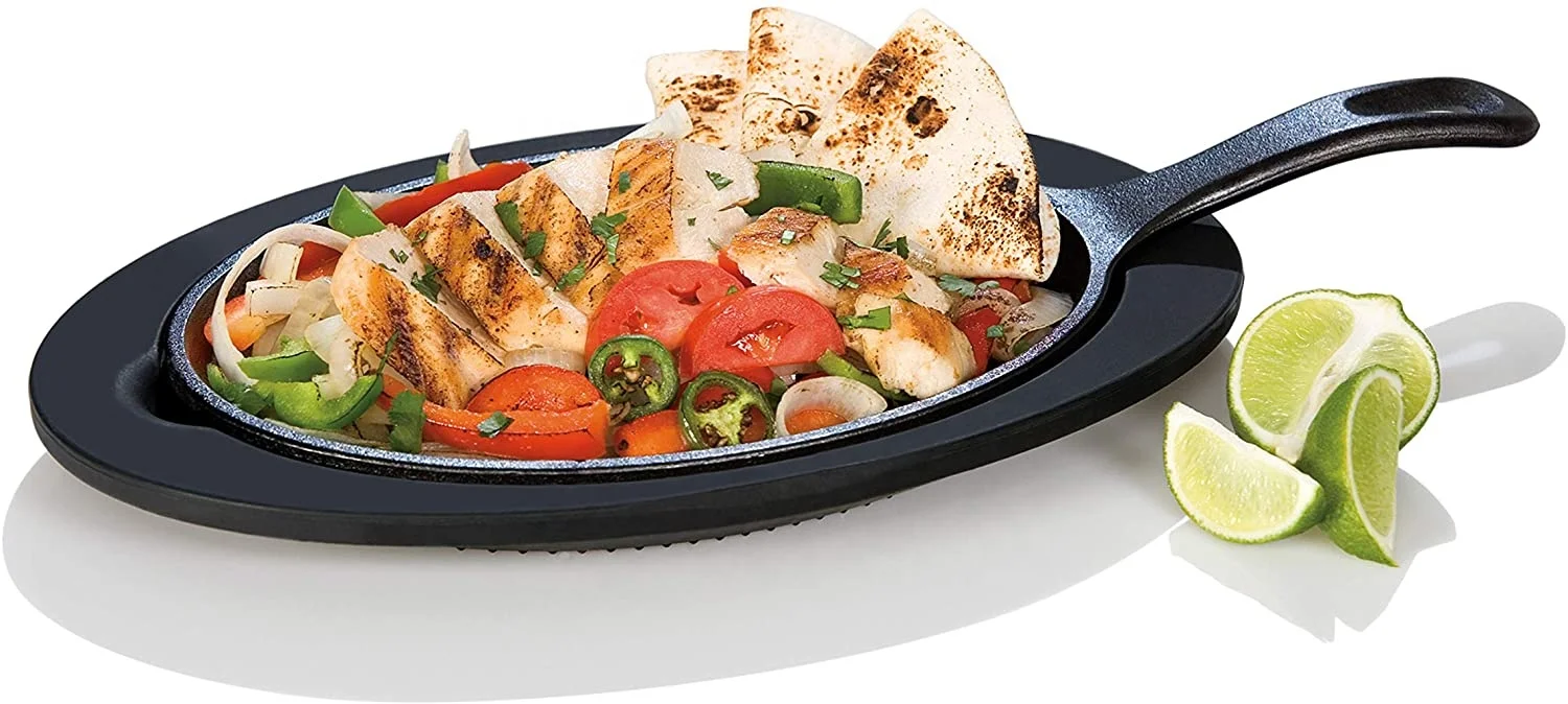 Тяжелая чугунная сковорода Fajita