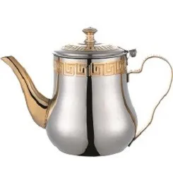 High Quality Arab Stainless Steel Teapot with Side Handle Factory Direct Sale for Restaurant Use Tea Kettle for Water & Tea Sets