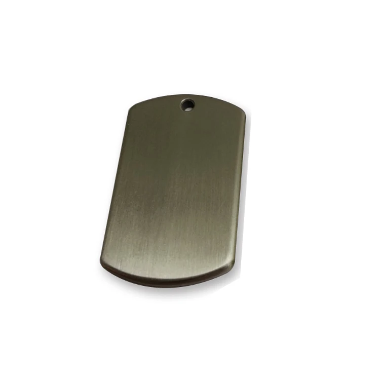 Квадратные метки из нержавеющей стали латуни меди гравировка ожерелий пустые пользовательские металлические