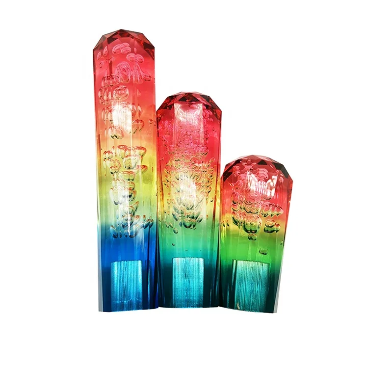 10cm 15cm 20cm 25cm 30cm 35cm 40cm Auto Universal Dildo Acrylic Crystal Bubble Shifter Lever Head Car Crystal Gear Shift Knob