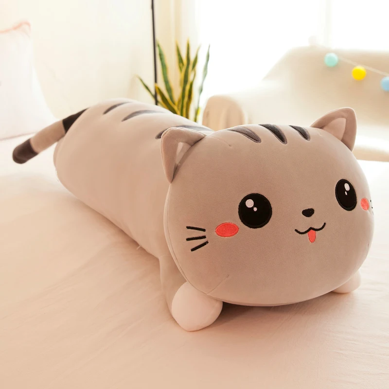 cat Pillow factory outlet Plush toys 130 cm New fashion  big size stuffed animals washable plush Kitten kids toys bedroom pillow