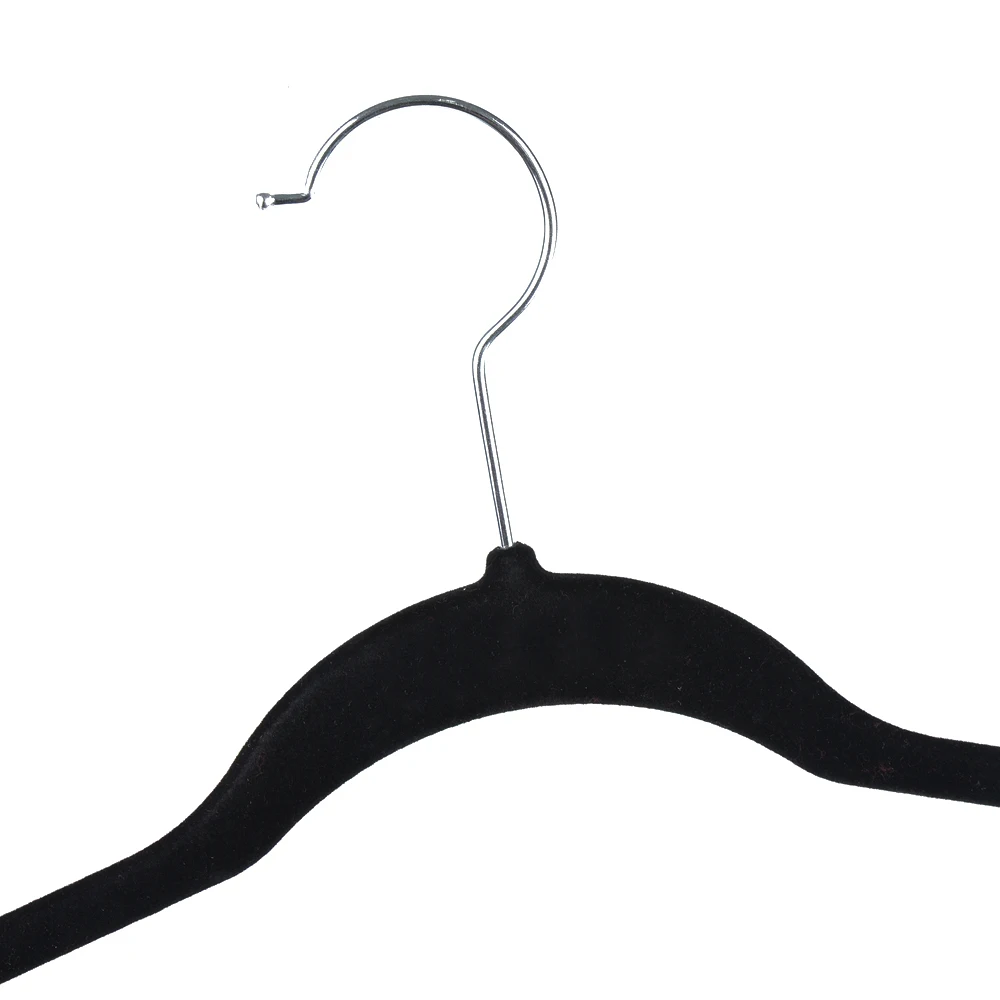 Manufacturer Slim Space Saving Velvet Hanger Non Slip Flocking Velvet Clothes Hanger Wholesale