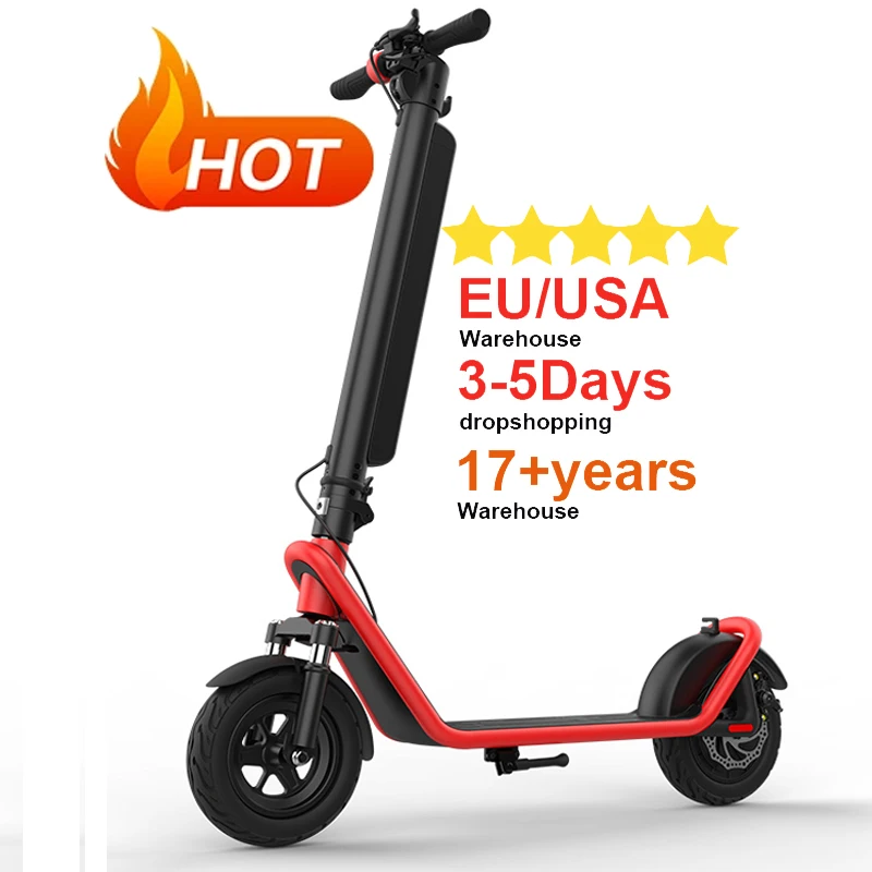 China Supplier X11 450W Woman Electric Scooter Rear Suspension 40-50KM Long Range 10 in Wheel Electric Scooter with Drum Brake