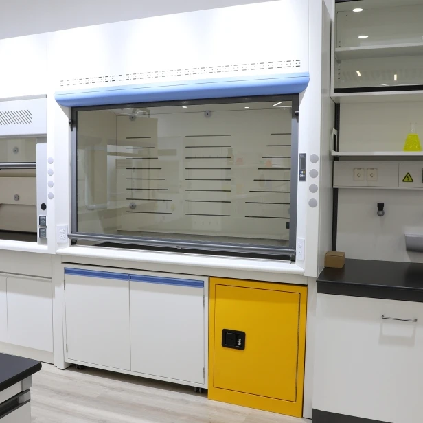 Chemical Storage Fireproof Safe Cabinet 180 150 120 cm Benchtop Laboratory Furniture Fume Hood