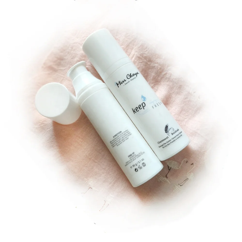 
MISS CHAYA Foam Creamy Keep Fresh Cleansing Cream New Texture Oatmeal Organic Baobab Fruit Green Tea Aloe Vera Pine Bark Extract 